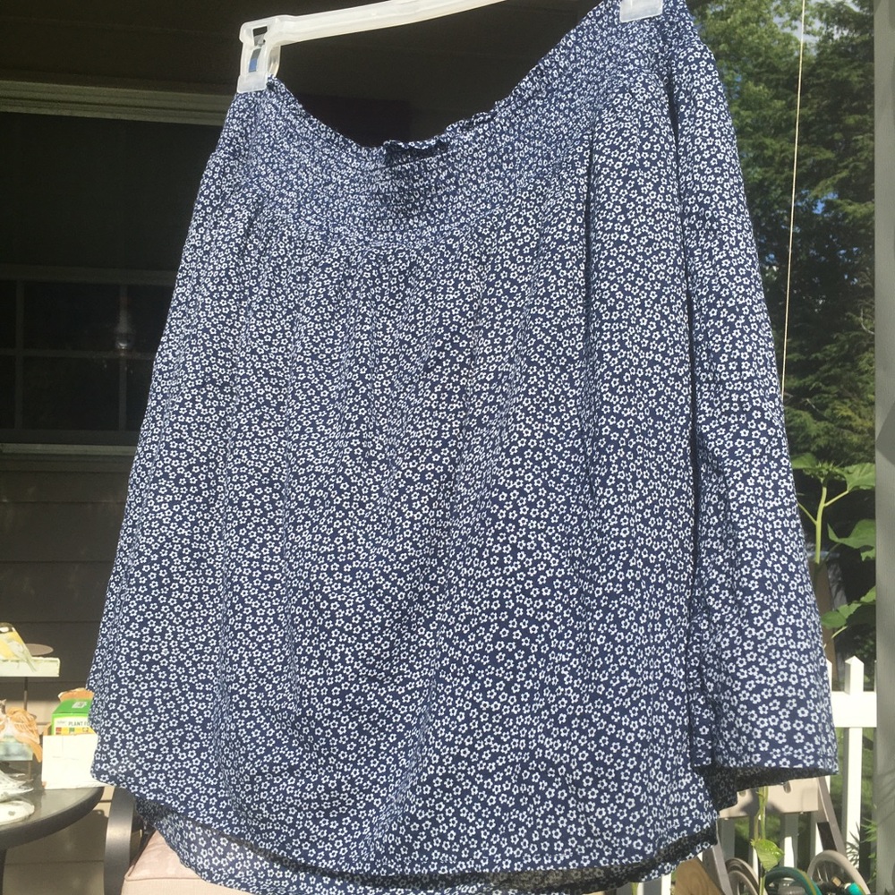 Blue Floral Floral Skirt **Proceeds to Charity**